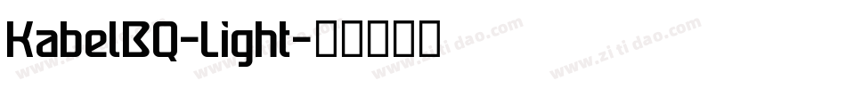 KabelBQ-Light字体转换