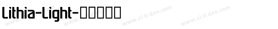 Lithia-Light字体转换