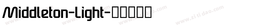 Middleton-Light字体转换