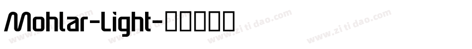 Mohlar-Light字体转换