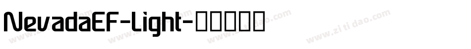 NevadaEF-Light字体转换