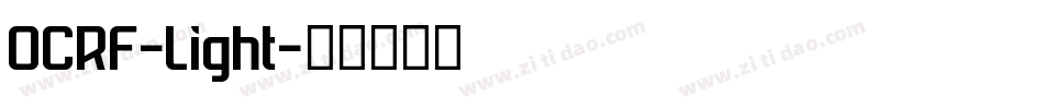 OCRF-Light字体转换