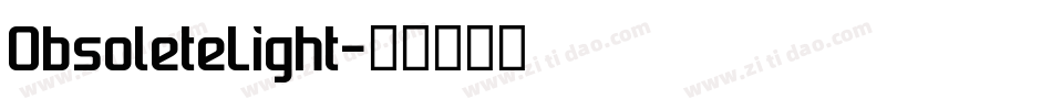 ObsoleteLight字体转换