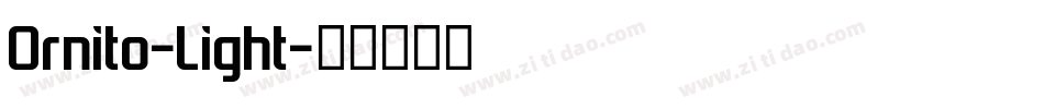 Ornito-Light字体转换
