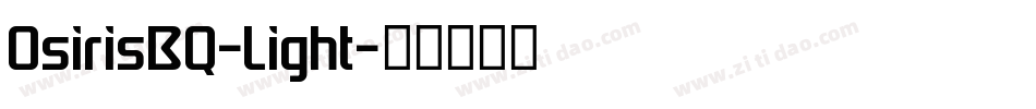 OsirisBQ-Light字体转换