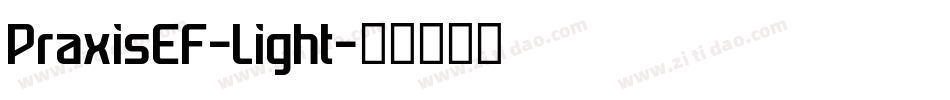 PraxisEF-Light字体转换
