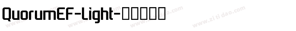 QuorumEF-Light字体转换