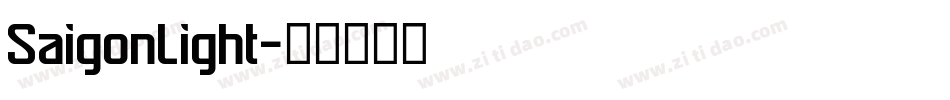 SaigonLight字体转换