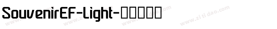 SouvenirEF-Light字体转换