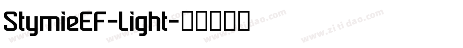 StymieEF-Light字体转换