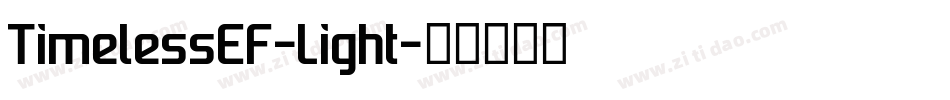 TimelessEF-Light字体转换