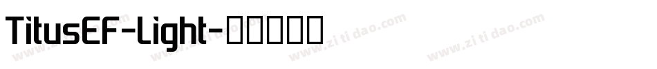 TitusEF-Light字体转换