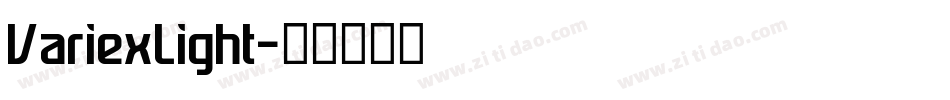 VariexLight字体转换