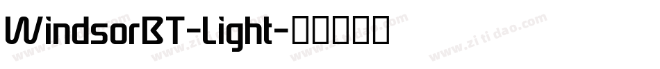 WindsorBT-Light字体转换