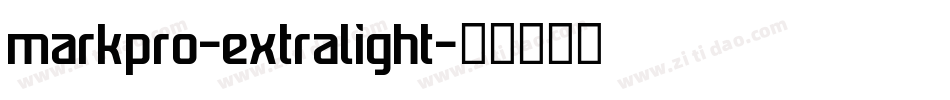 markpro-extralight字体转换