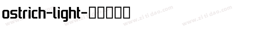 ostrich-light字体转换