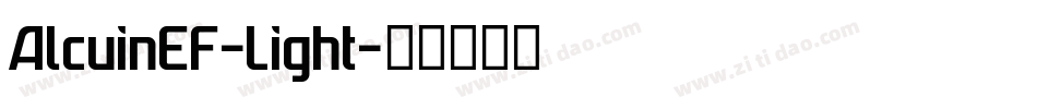 AlcuinEF-Light字体转换
