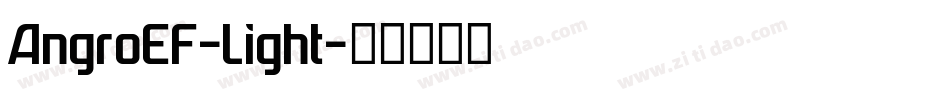 AngroEF-Light字体转换