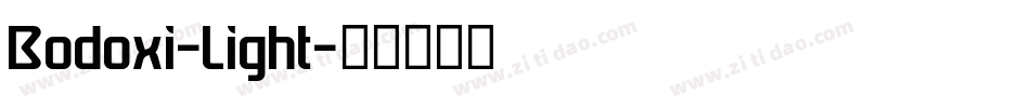 Bodoxi-Light字体转换