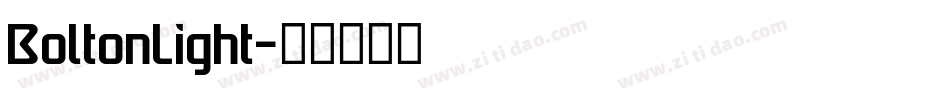 BoltonLight字体转换