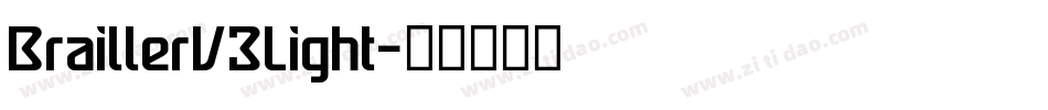 BraillerV3Light字体转换