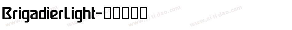BrigadierLight字体转换