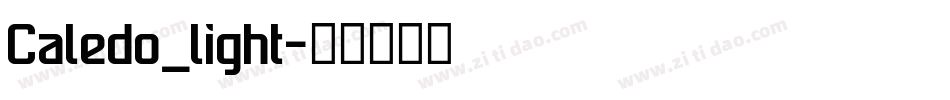 Caledo_light字体转换