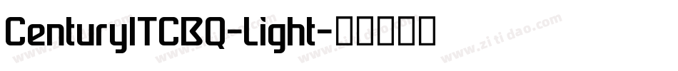 CenturyITCBQ-Light字体转换