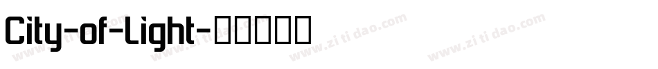 City-of-Light字体转换