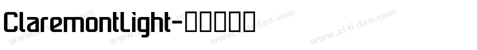 ClaremontLight字体转换