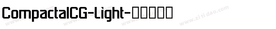 CompactaICG-Light字体转换