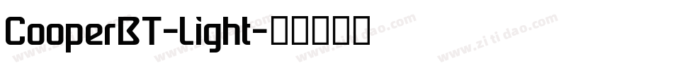 CooperBT-Light字体转换