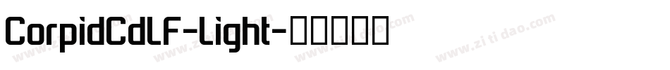 CorpidCdLF-Light字体转换