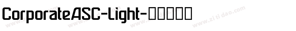 CorporateASC-Light字体转换