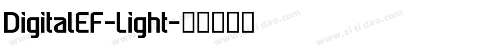DigitalEF-Light字体转换