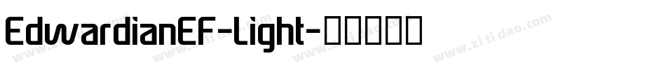 EdwardianEF-Light字体转换
