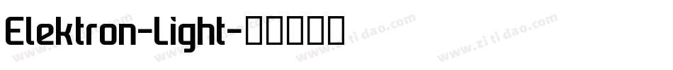 Elektron-Light字体转换