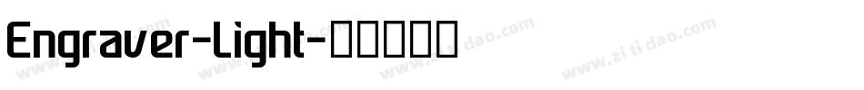 Engraver-Light字体转换