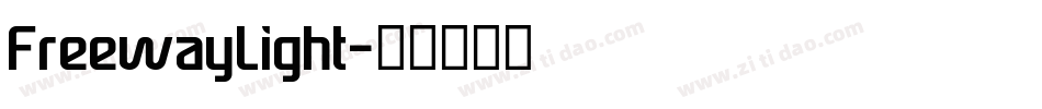 FreewayLight字体转换