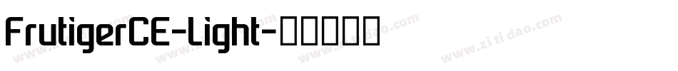 FrutigerCE-Light字体转换