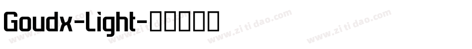 Goudx-Light字体转换