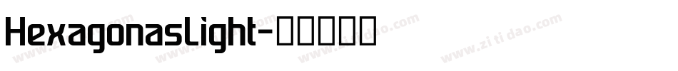 HexagonasLight字体转换
