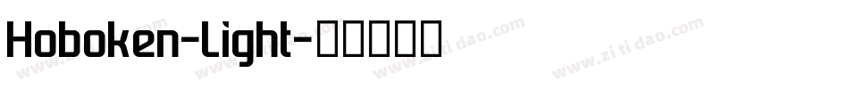 Hoboken-Light字体转换