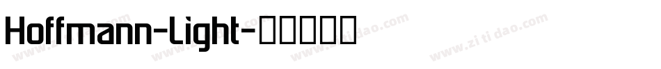Hoffmann-Light字体转换
