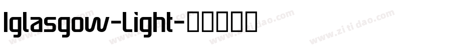 Iglasgow-Light字体转换