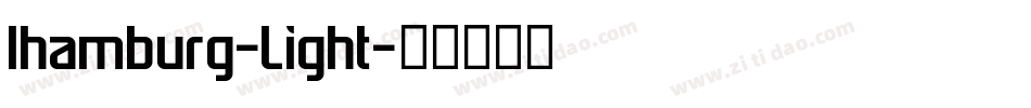Ihamburg-Light字体转换