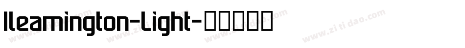 Ileamington-Light字体转换