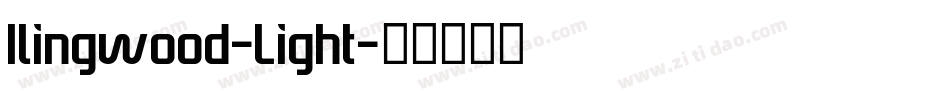 Ilingwood-Light字体转换
