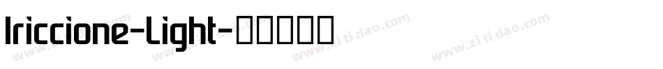 Iriccione-Light字体转换