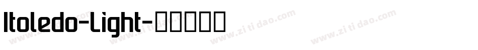 Itoledo-Light字体转换